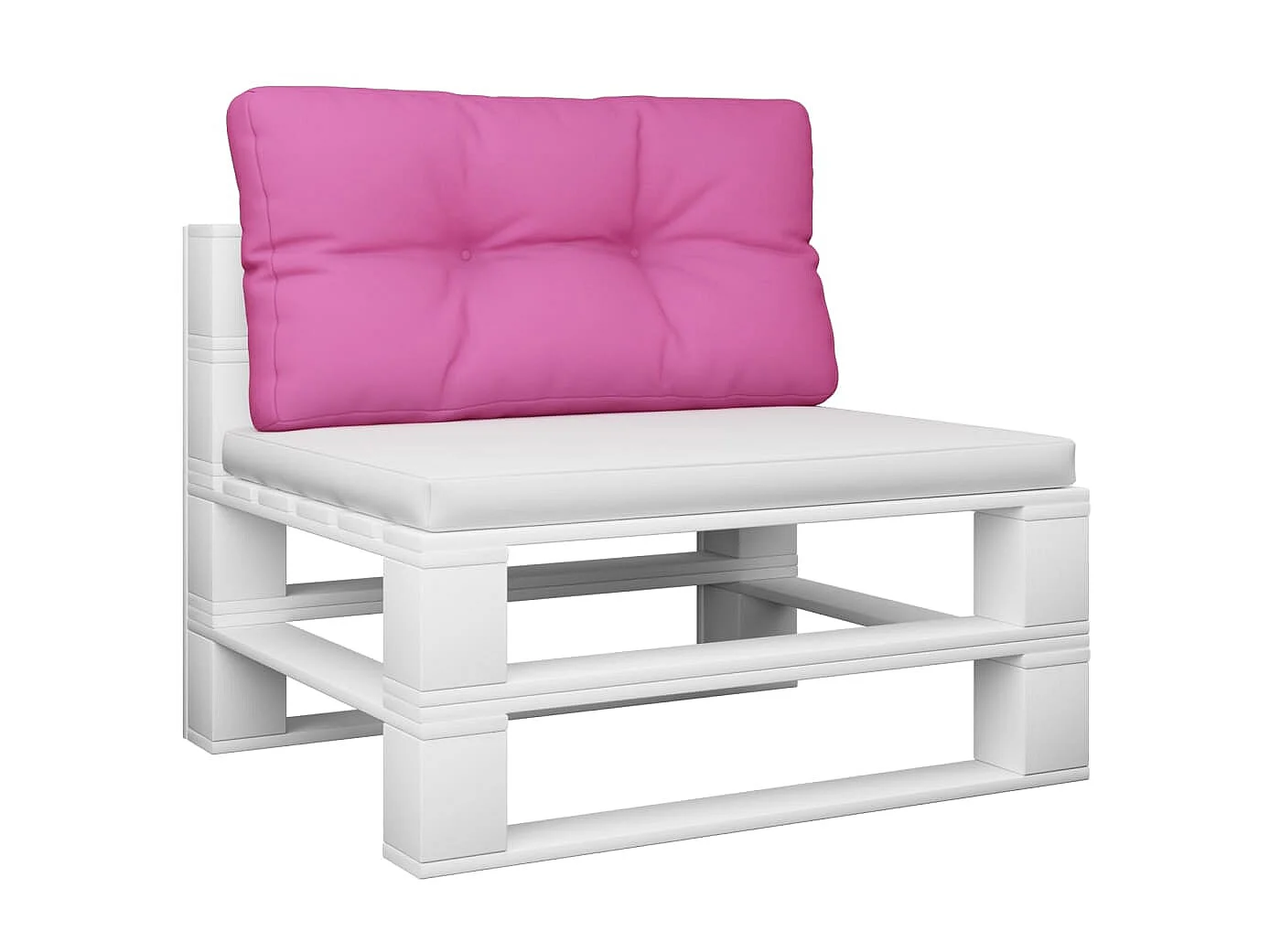 Coussin de palette rose 80x40x12 cm tissu OFR37034