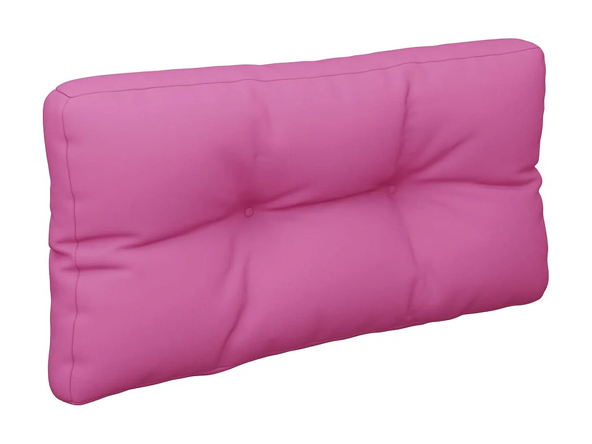 Coussin de palette rose 80x40x12 cm tissu OFR37034