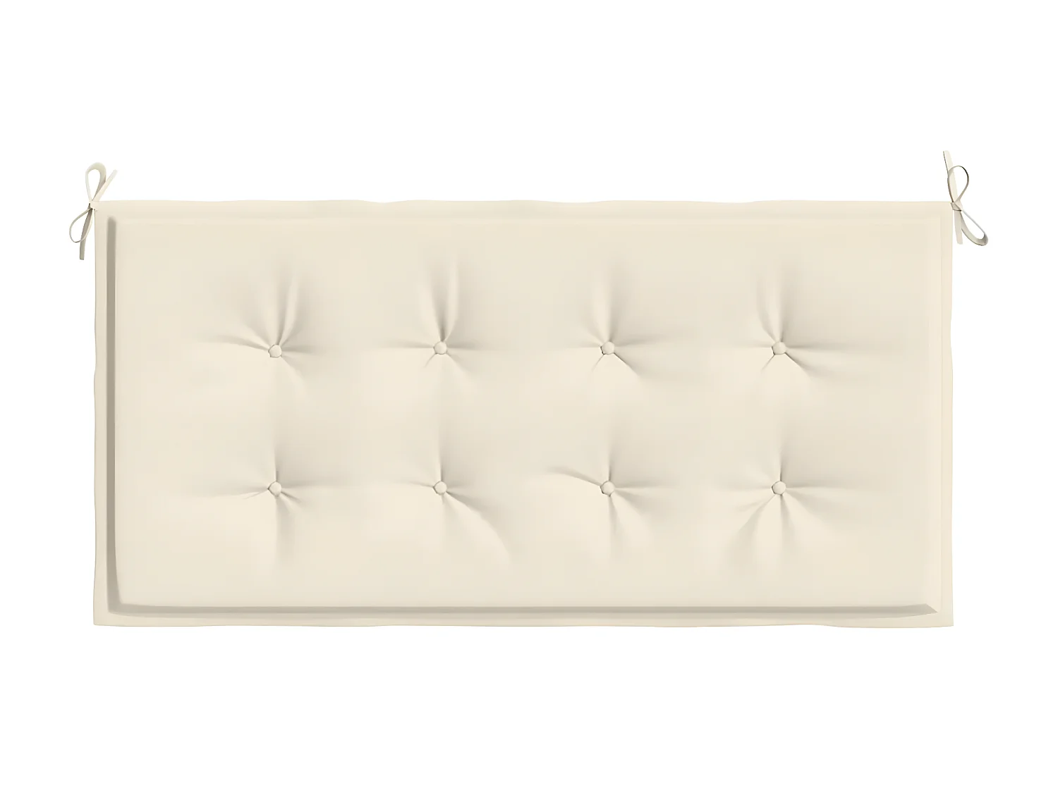 Coussin de banc de jardin crème 120x50x3 cm tissu oxford OFR20997