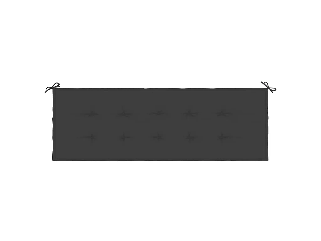 Coussin de banc de jardin noir 150x50x3 cm tissu oxford OFR84562