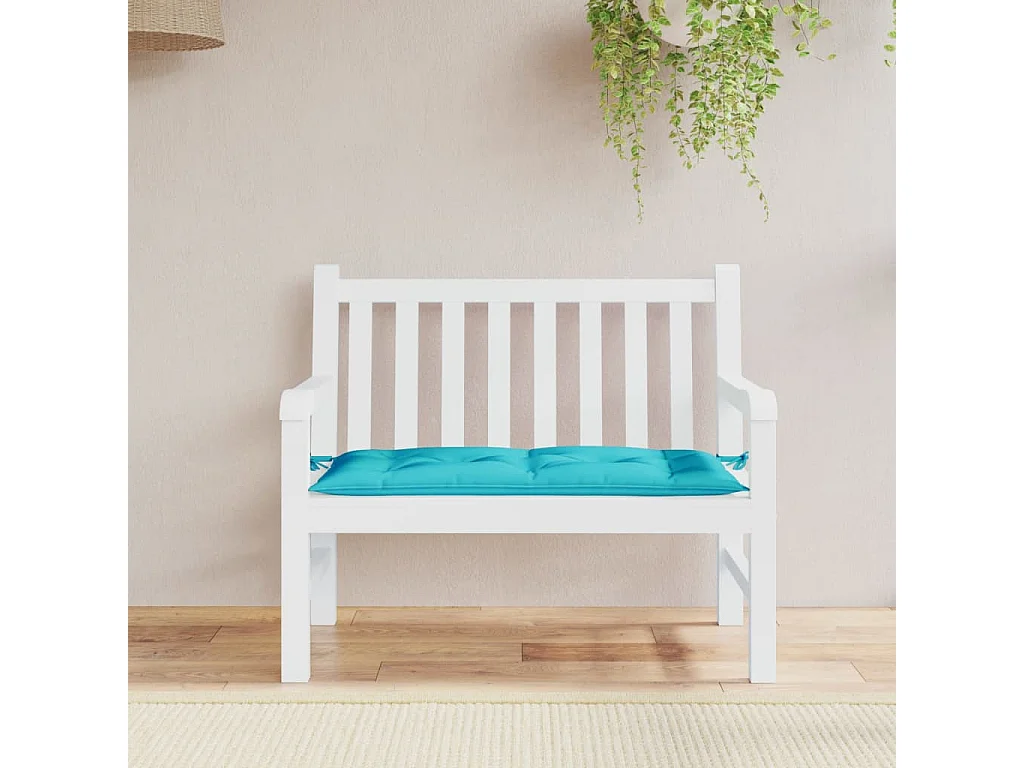 Tuinbankkussen 100x50x7 cm oxford stof turquoise NL766224