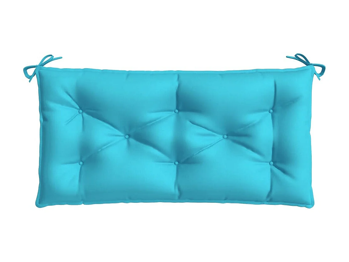 Cojín de banco de jardín tela Oxford turquesa 100x50x7 cm ES592279