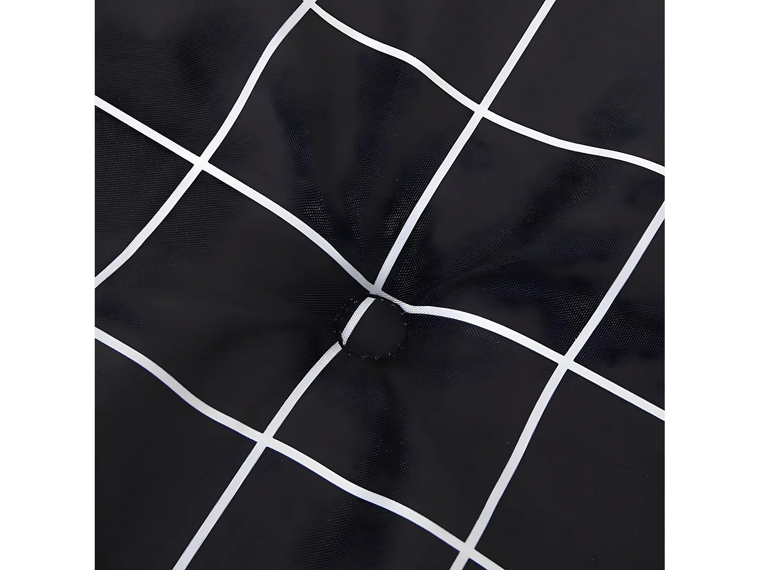 Coussin de banc de jardin carreaux noir 100x50x3cm tissu oxford OFR25727