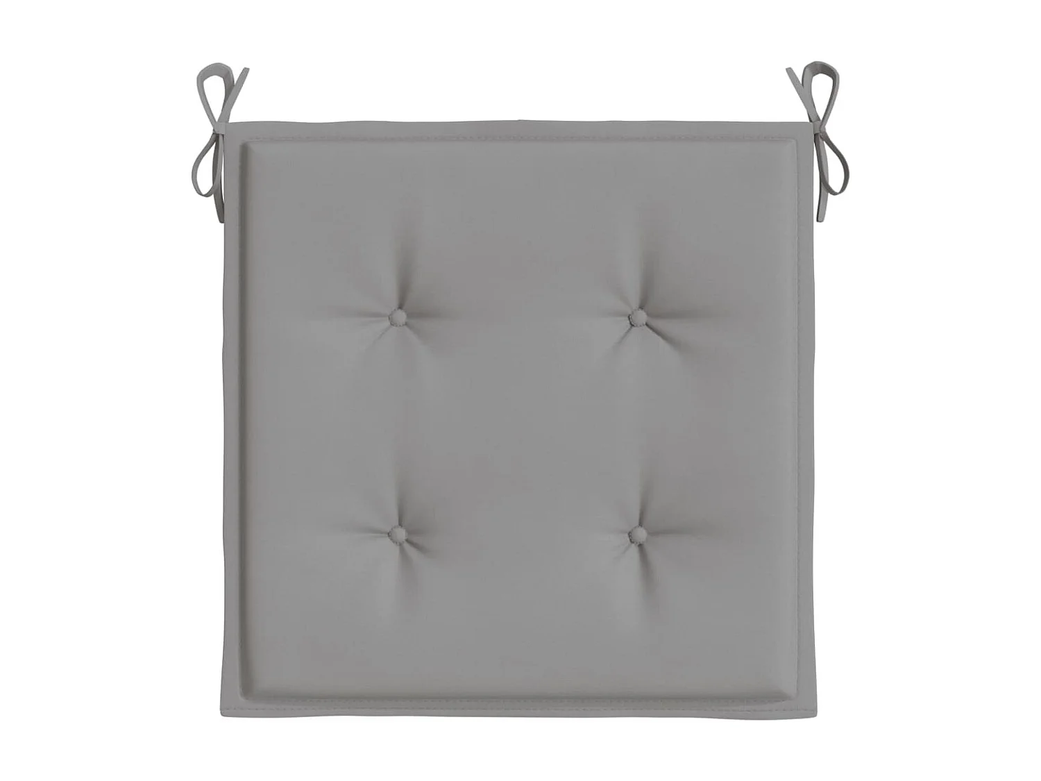 Coussins de chaise de jardin 4 pcs gris 40x40x3 cm tissu oxford OFR27819