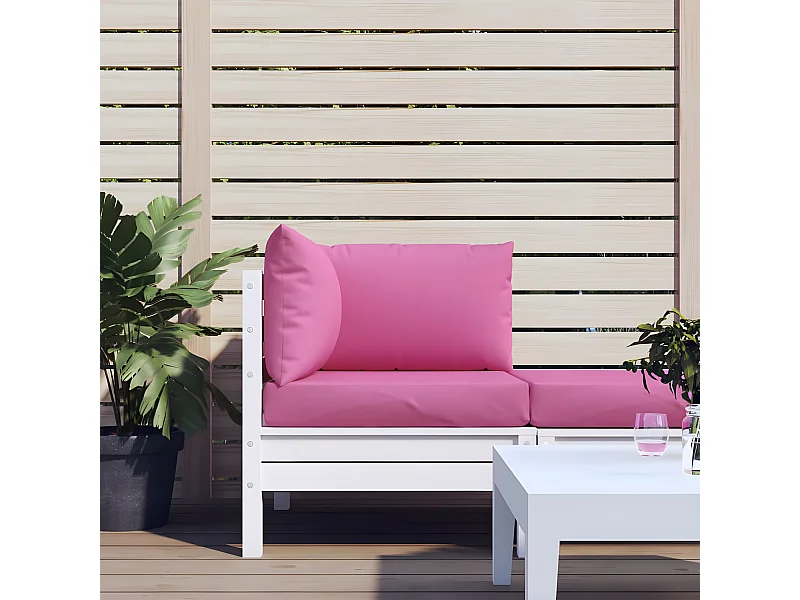 Coussins de palette 3 pcs rose tissu Oxford OFR29200