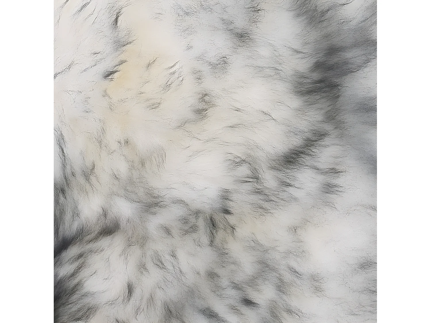 Coussins de chaise 2 pcs Mélange de gris foncé Mouton véritable OFR40868