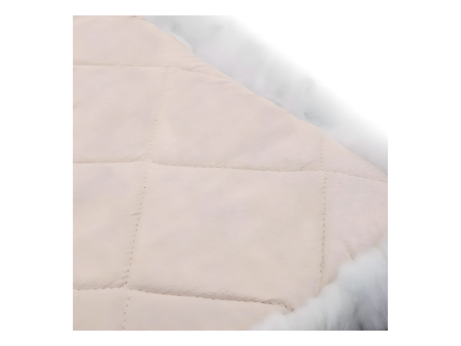 Stoelkussens 2 st 40x40 cm schapenvacht gemêleerd donkergrijs NL839217