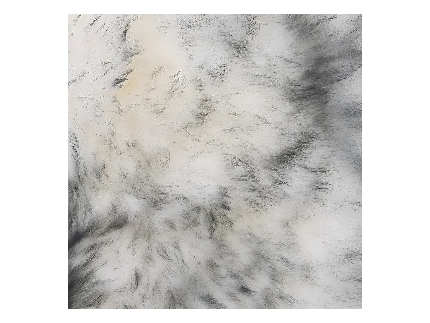 Stoelkussens 2 st 40x40 cm schapenvacht gemêleerd donkergrijs NL839217