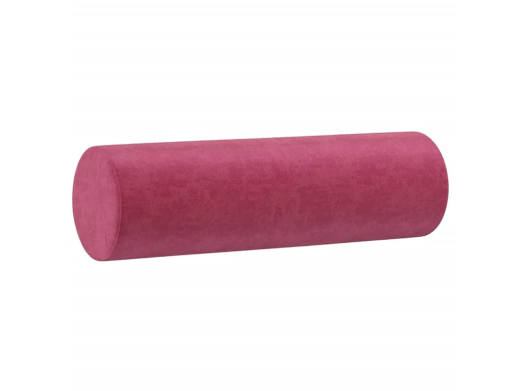 Coussins décoratifs 2 pcs Rouge bordeaux Ø15x50 cm Velours OFR64467