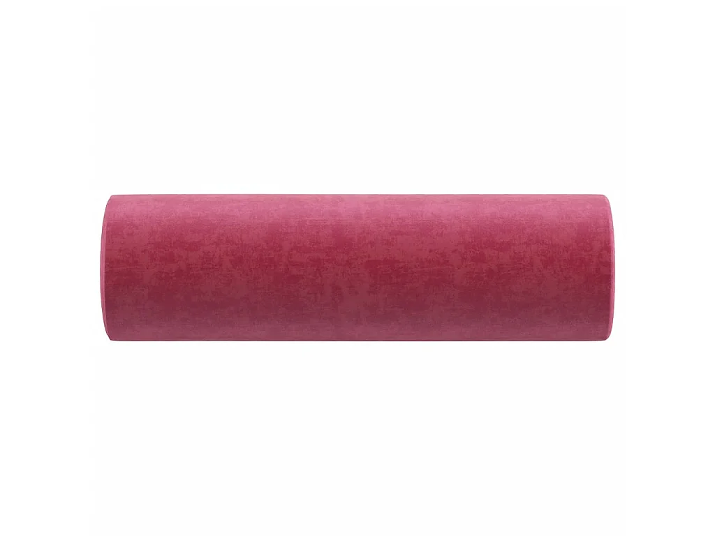 Coussins décoratifs 2 pcs Rouge bordeaux Ø15x50 cm Velours OFR64467