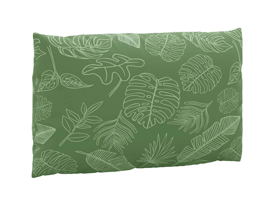 Coussins de palette 3 pcs motif de feuilles tissu Oxford OFR12467