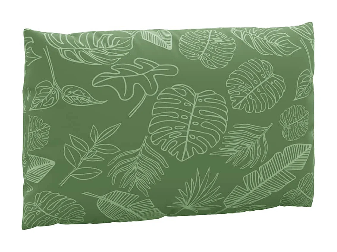 Coussins de palette 3 pcs motif de feuilles tissu Oxford OFR12467