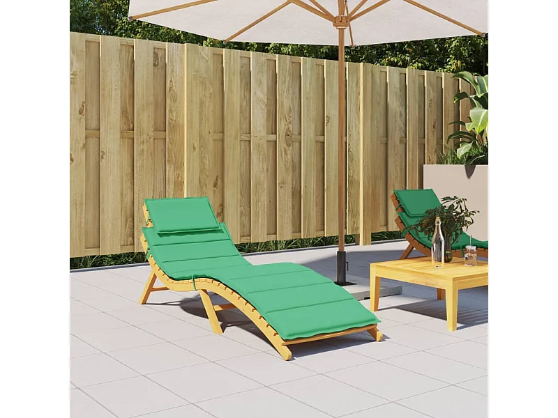 Almofadão p/ espreguiçadeira 186x58x3 cm tecido oxford verde PT544339