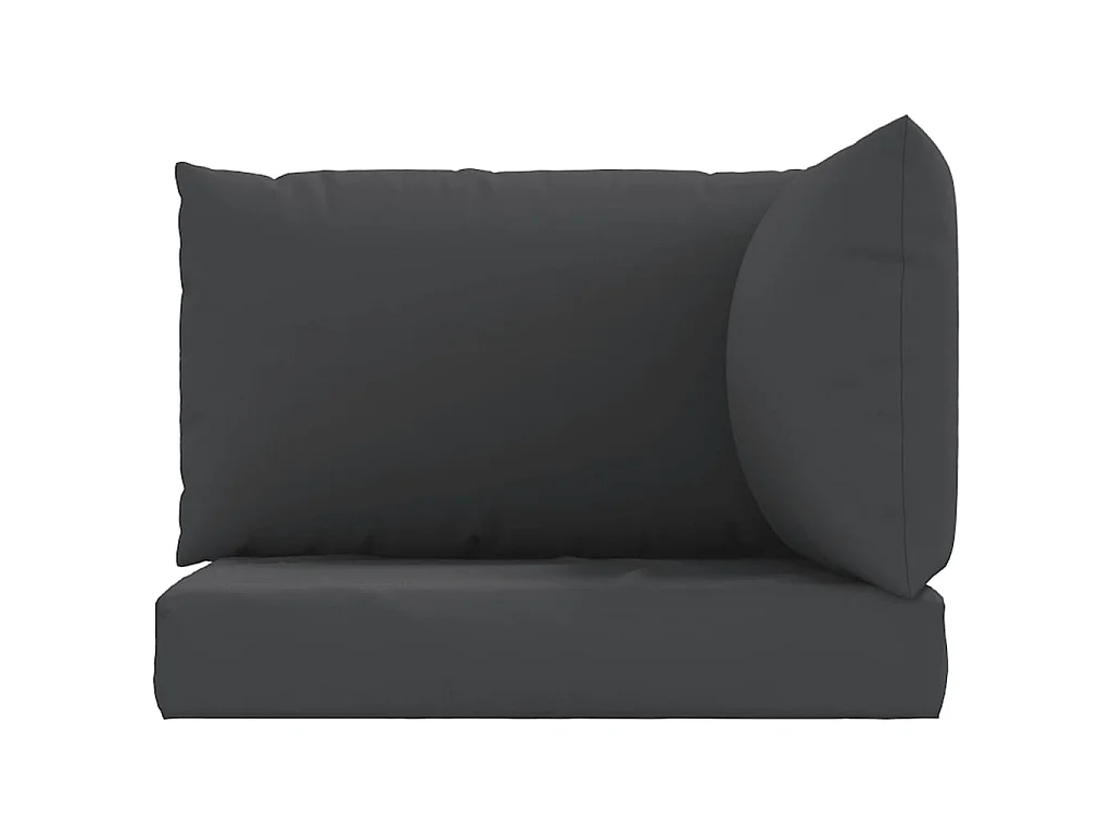 Cojines para palés 3 unidades tela Oxford negro ES841425