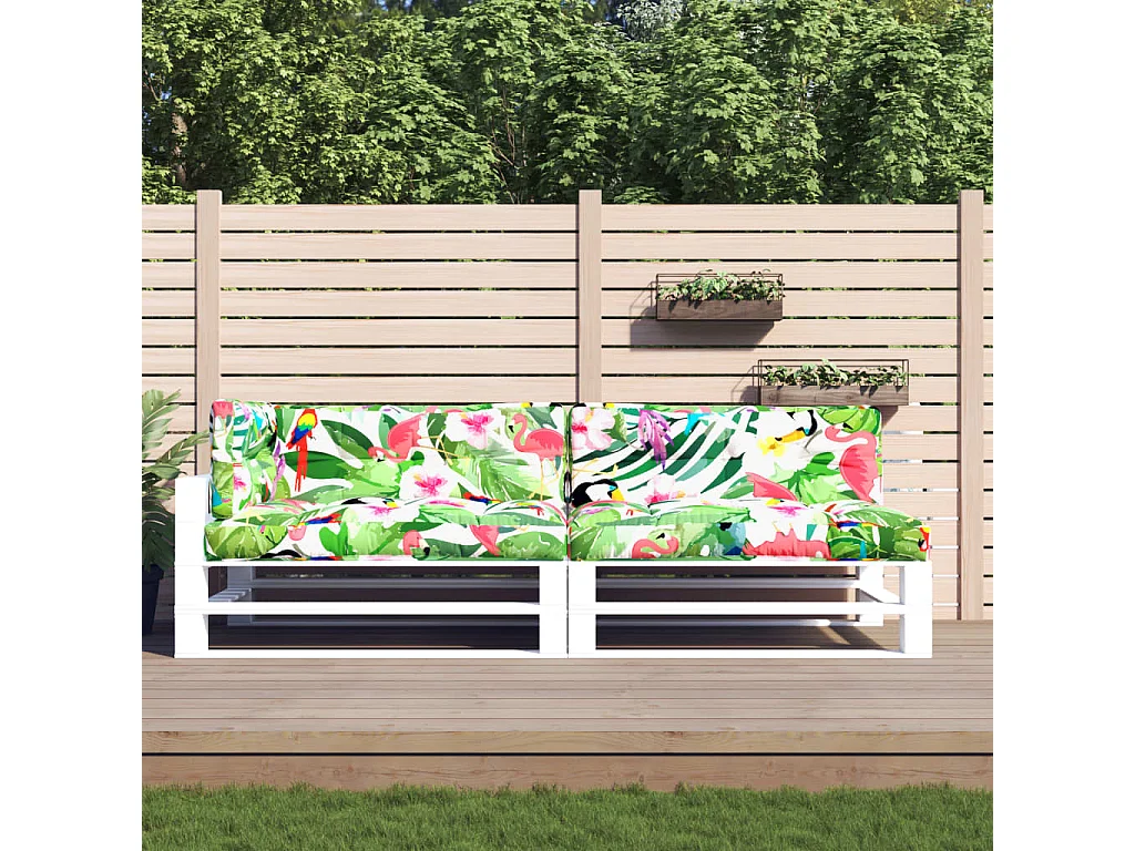 Coussins de palette Lot de 5 multicolore tissu OFR97883