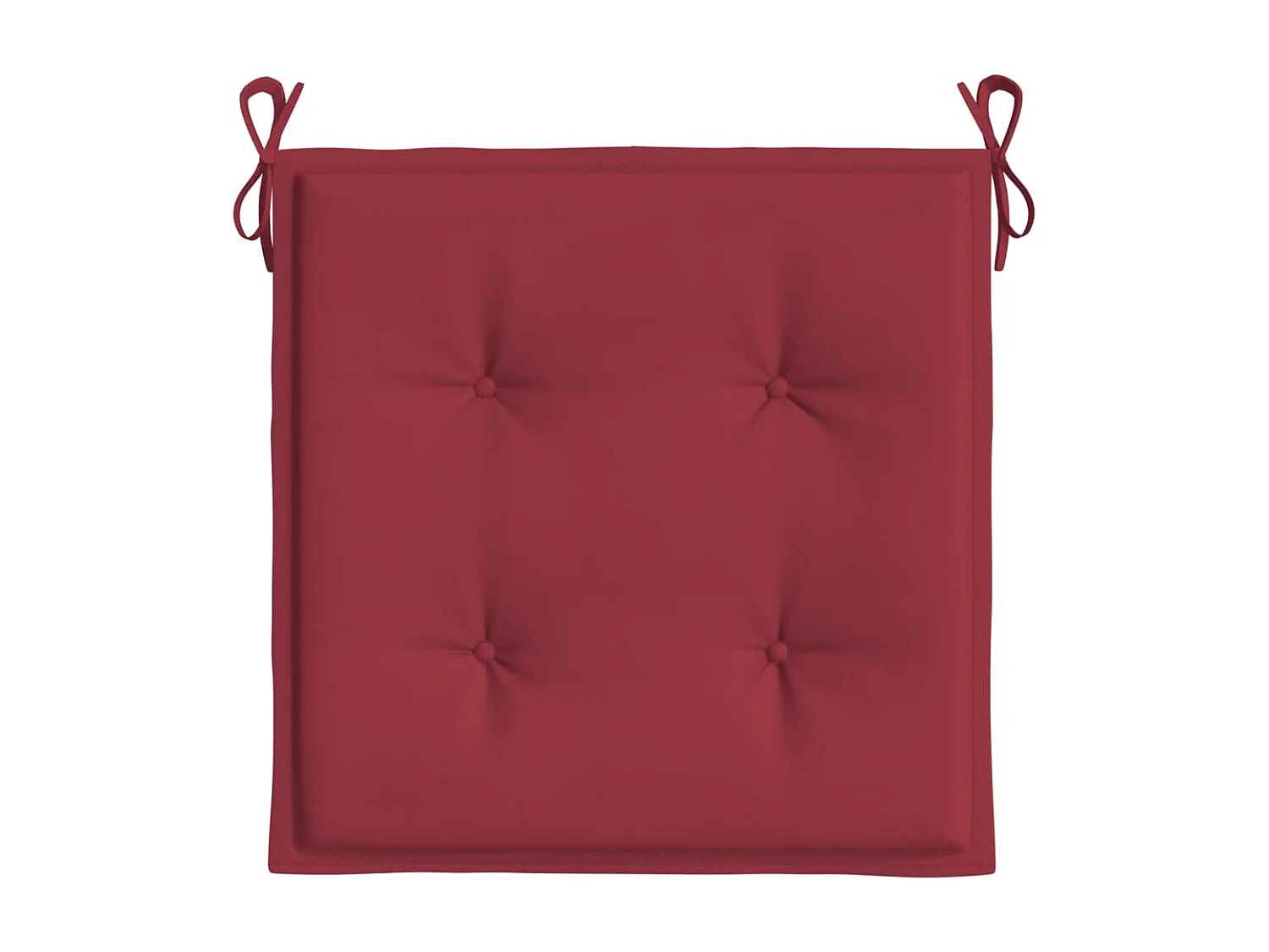 Coussins de chaise de jardin 4 pcs rouge bordeaux 50x50x3 cm OFR28188