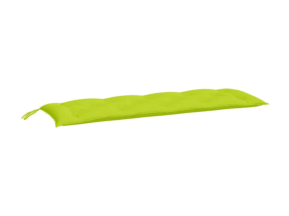 Coussin de banc de jardin vert brillant 150x50x7cm tissu oxford OFR83805