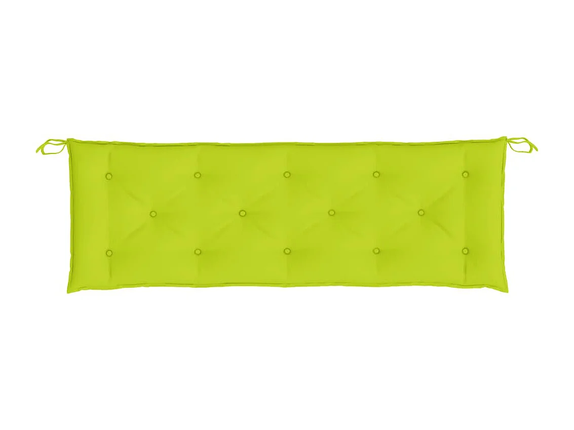 Coussin de banc de jardin vert brillant 150x50x7cm tissu oxford OFR83805