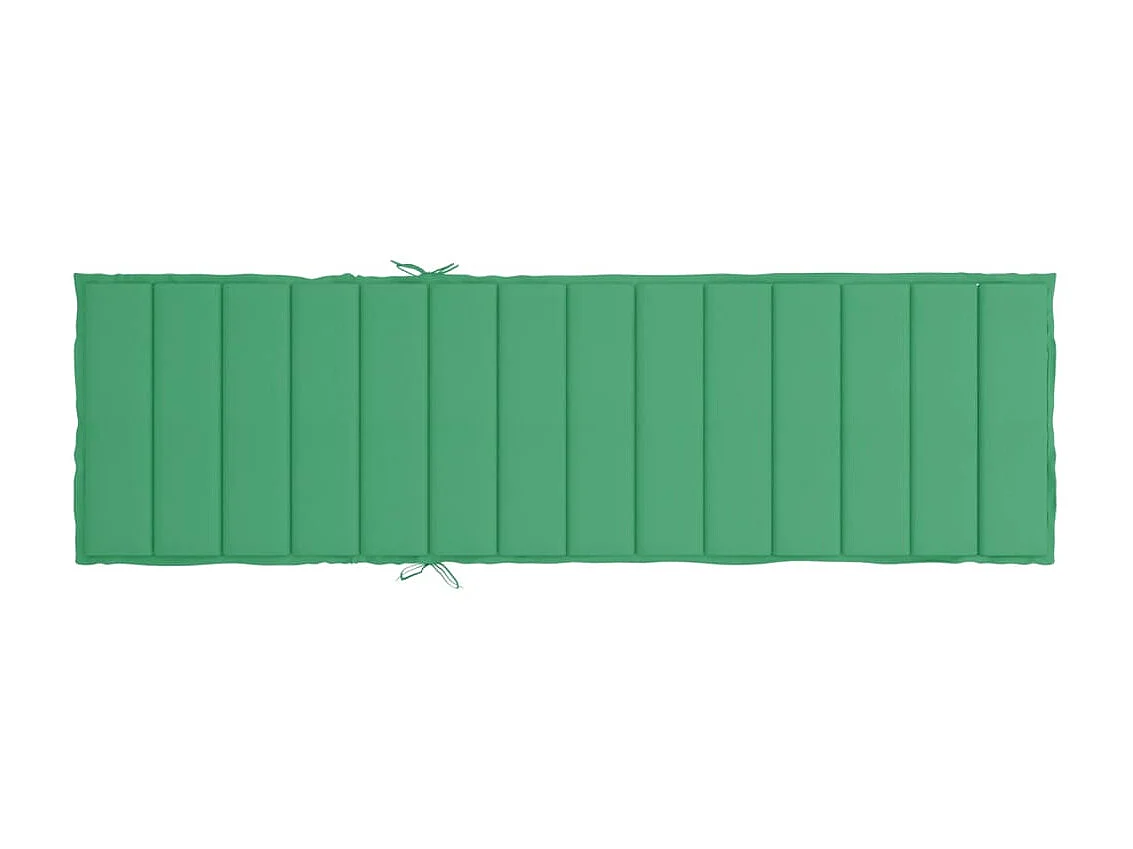 Coussin de chaise longue vert 200x60x3 cm tissu oxford OFR69608