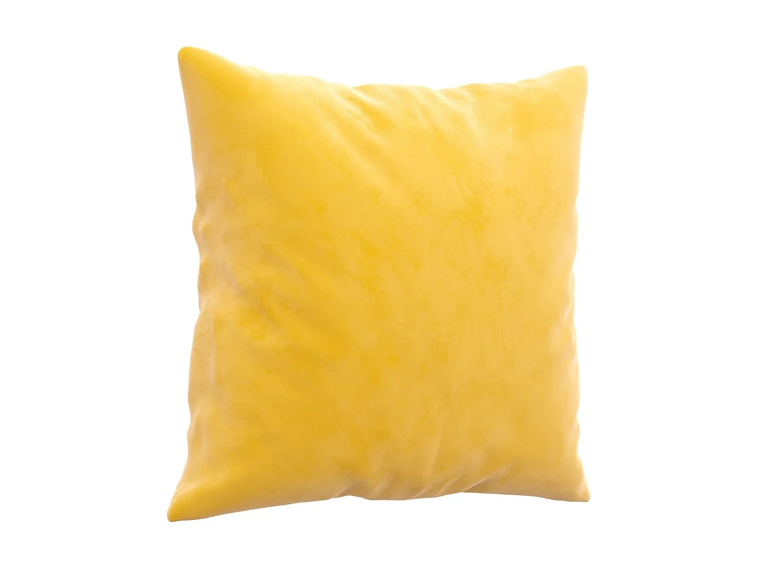 Coussins décoratifs 2 pcs Jaune 40x40 cm Velours OFR64337