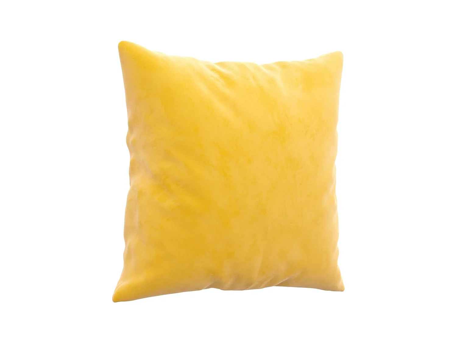 Cojines decorativos 2 uds terciopelo amarillo 40x40 cm ES497818