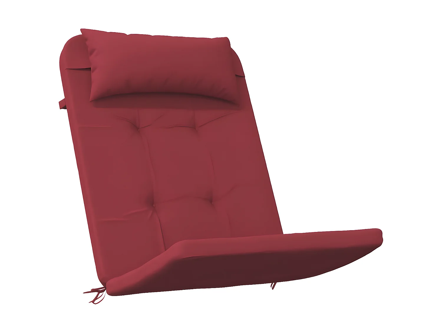 Coussins de chaise adirondack Lot de 2 rouge bordeaux OFR92428