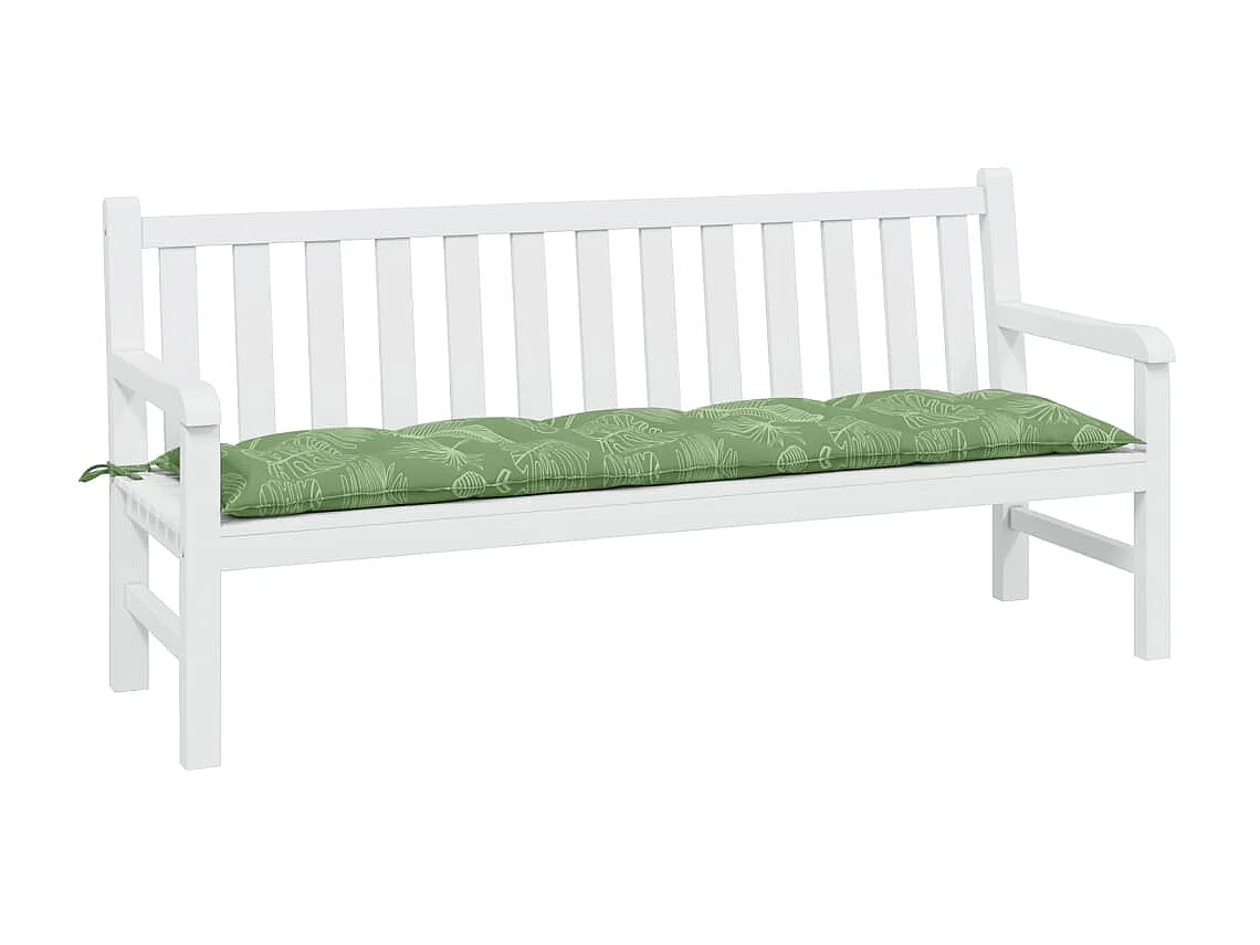 Cojín banco de jardín tela Oxford estampado hojas 180x50x7 cm ES493772