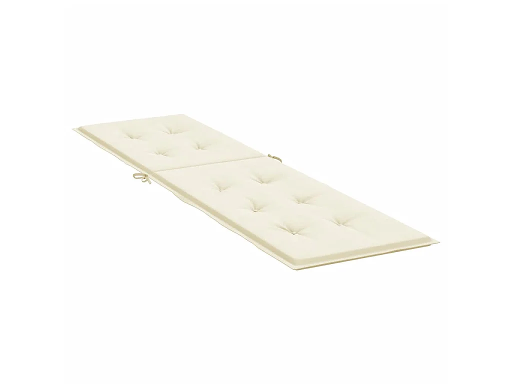 Coussin de chaise de terrasse crème (75+105)x50x3 cm OFR54732