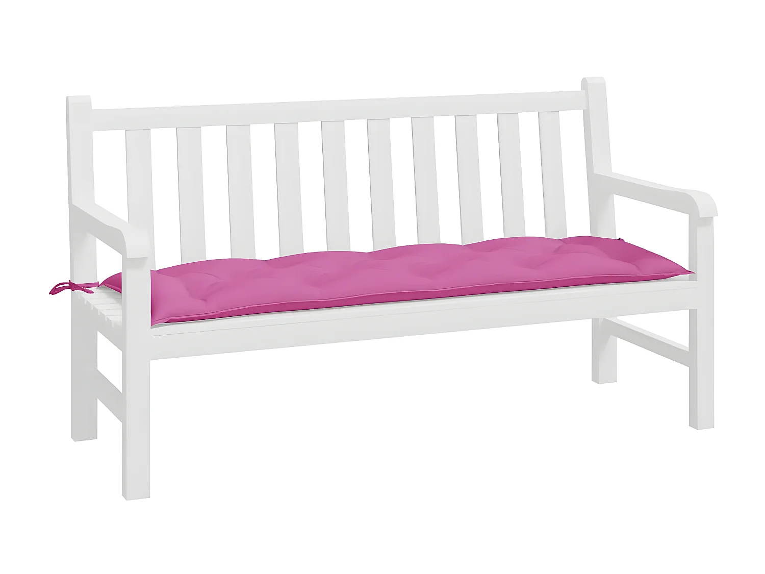 Coussin de banc de jardin rose 150x50x7 cm tissu oxford OFR93208