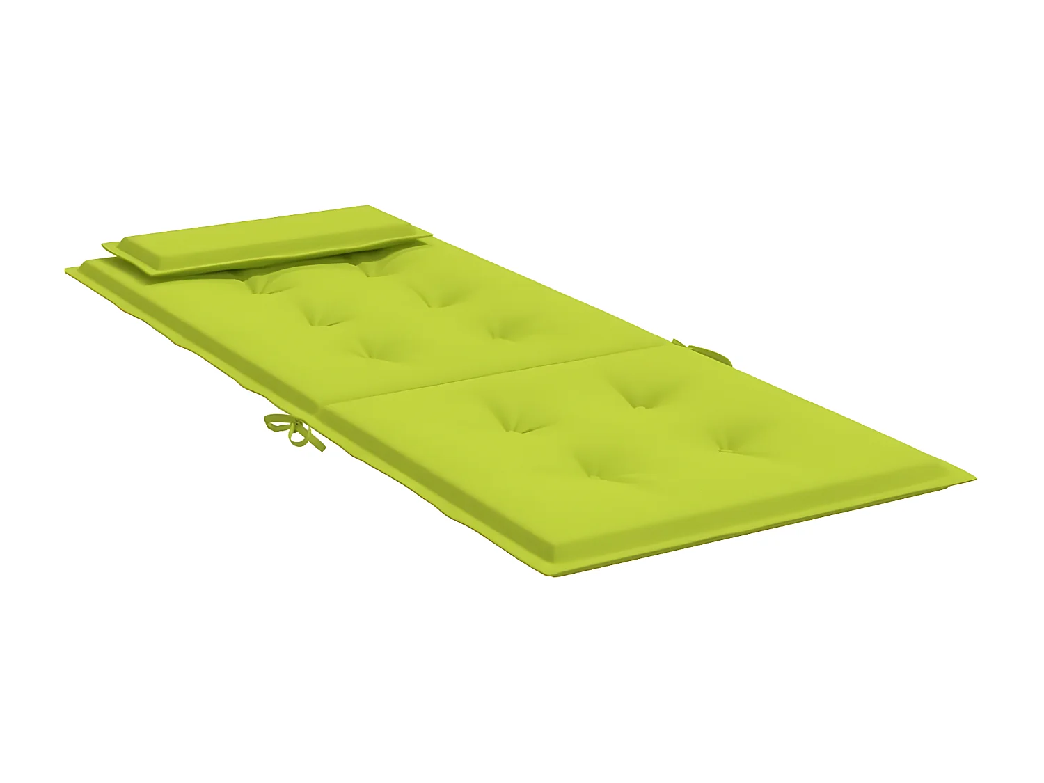 Coussins de chaise à dossier haut Lot de 4 vert vif OFR75635