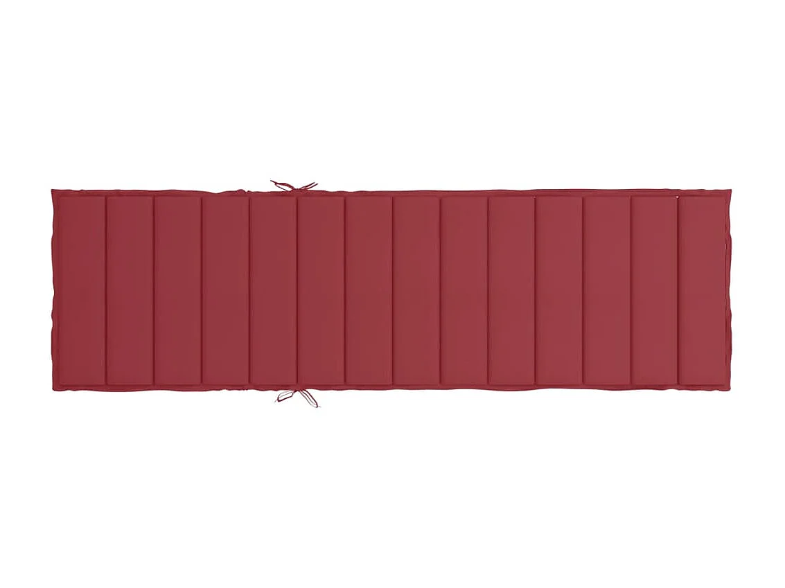 Coussin de chaise longue rouge bordeaux 200x50x3cm tissu oxford OFR58737