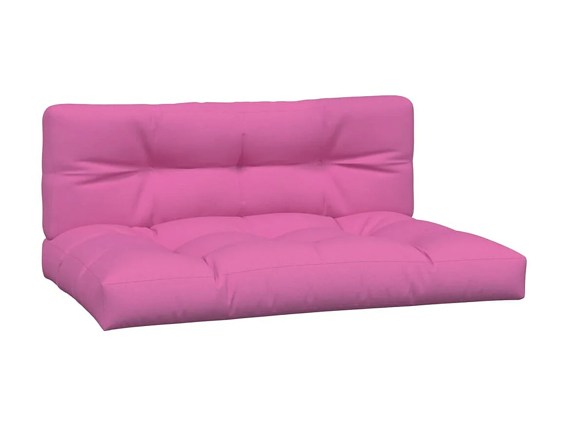 Almofadões para paletes 2 pcs tecido rosa PT434368