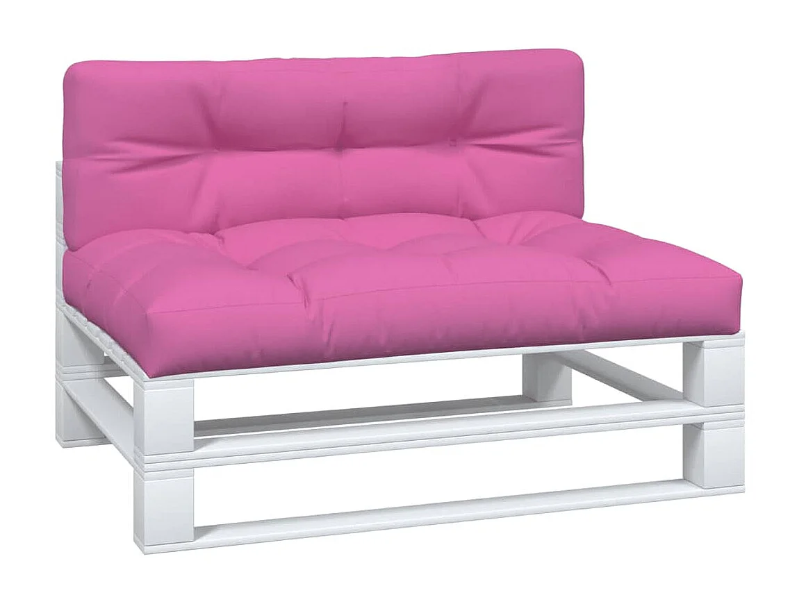 Almofadões para paletes 2 pcs tecido rosa PT434368