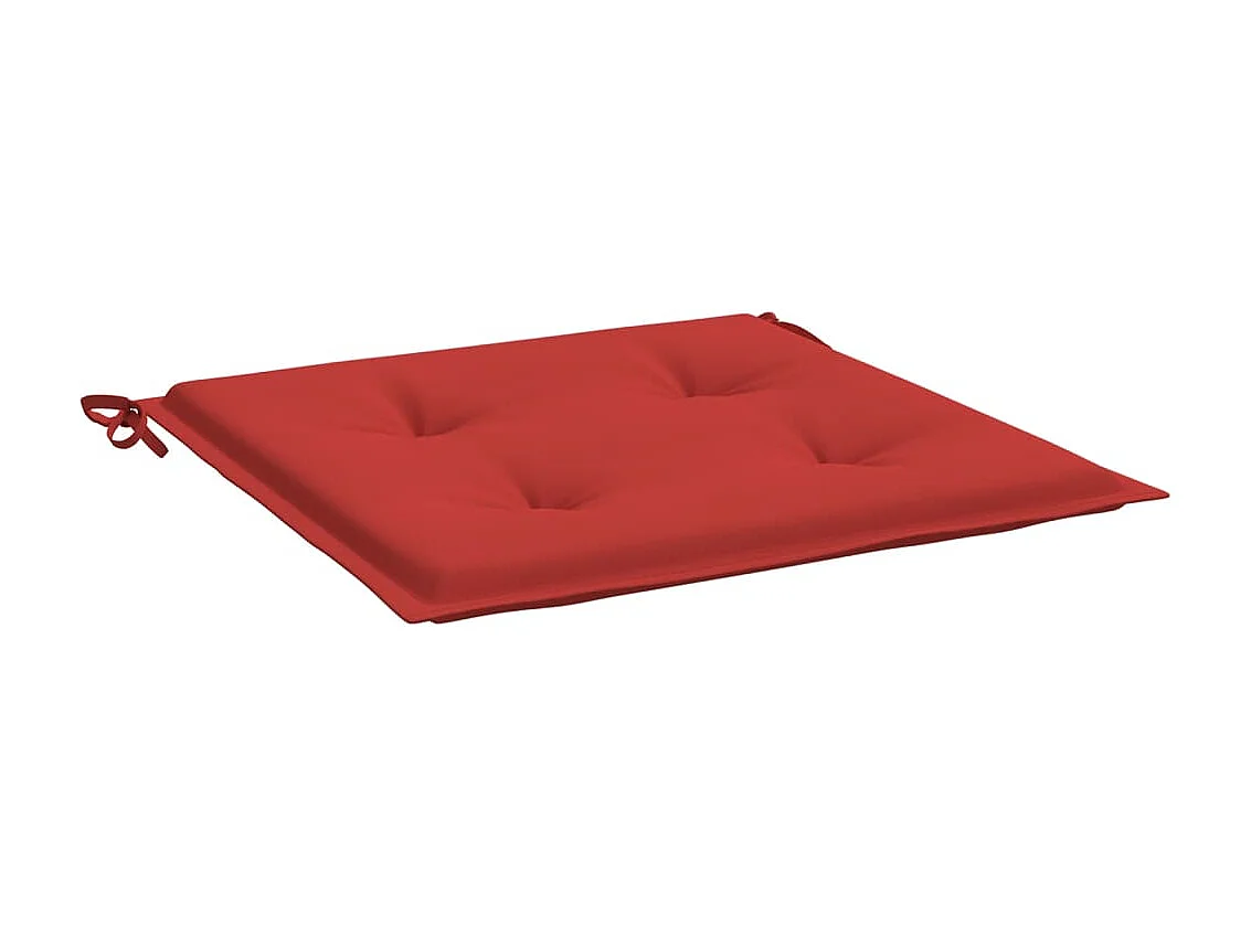 Coussins de chaise de jardin 2 pcs rouge 50x50x3cm tissu oxford OFR95487