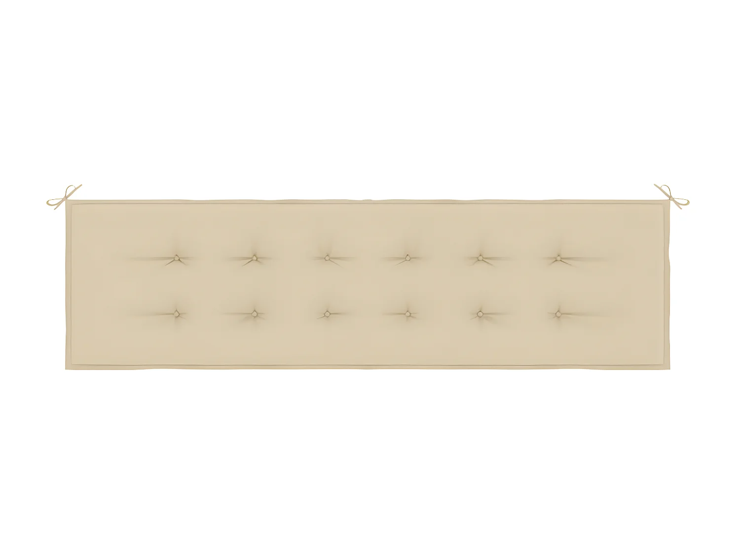 Almofadão p/ banco de jardim 180x50x3 cm tecido oxford bege PT143016