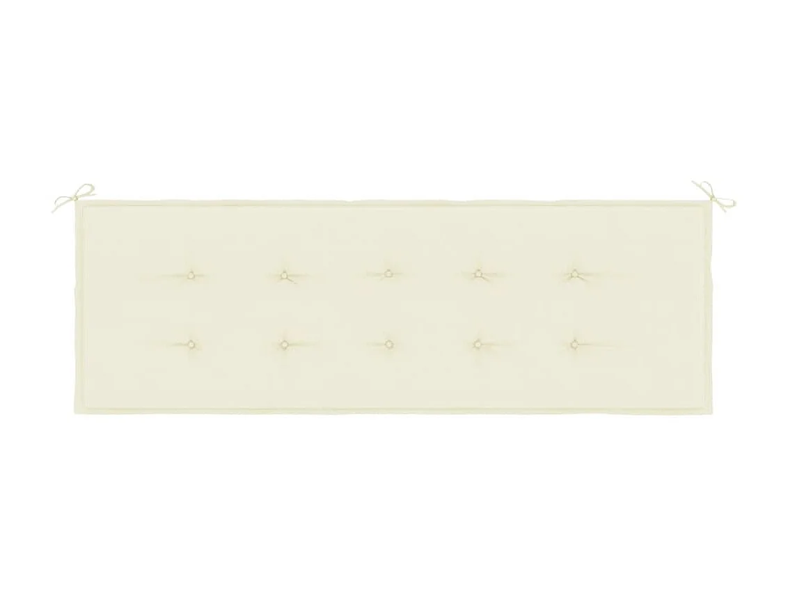 Coussin de banc de jardin crème 150x50x3 cm tissu oxford OFR86042