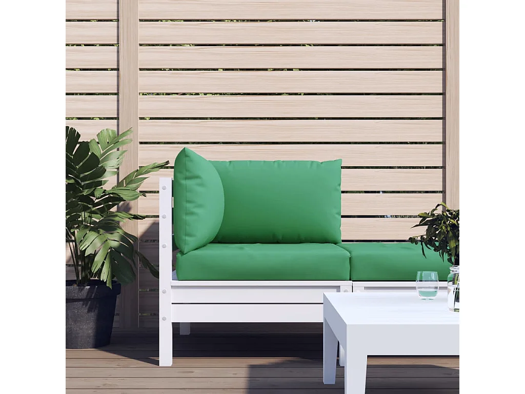 Almofadões p/ móveis de paletes 3 pcs tecido oxford verde PT708413