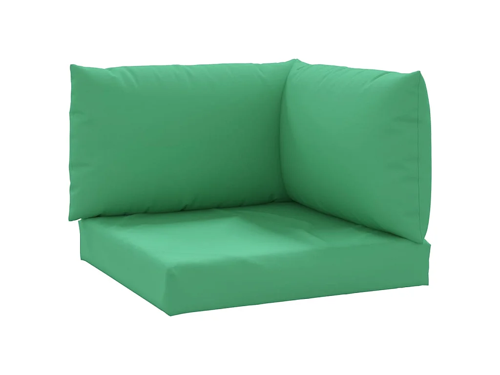 Almofadões p/ móveis de paletes 3 pcs tecido oxford verde PT708413