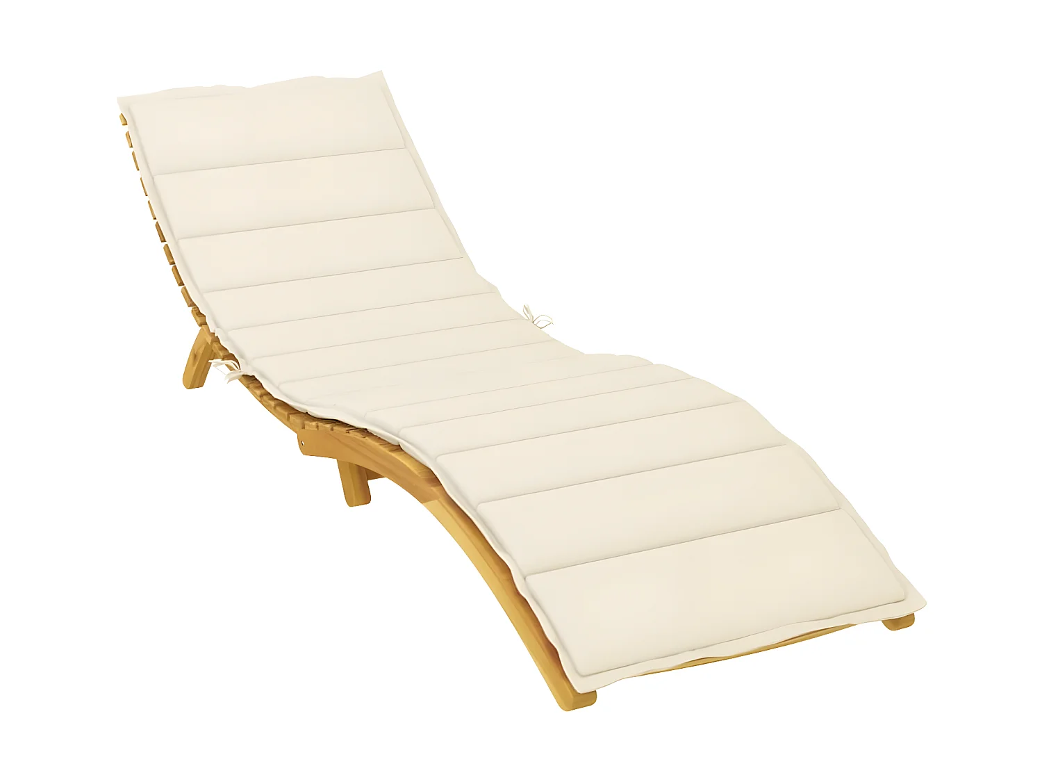 Almofadão p/ espreguiçadeira 200x60x3 cm tecido oxford creme PT623005