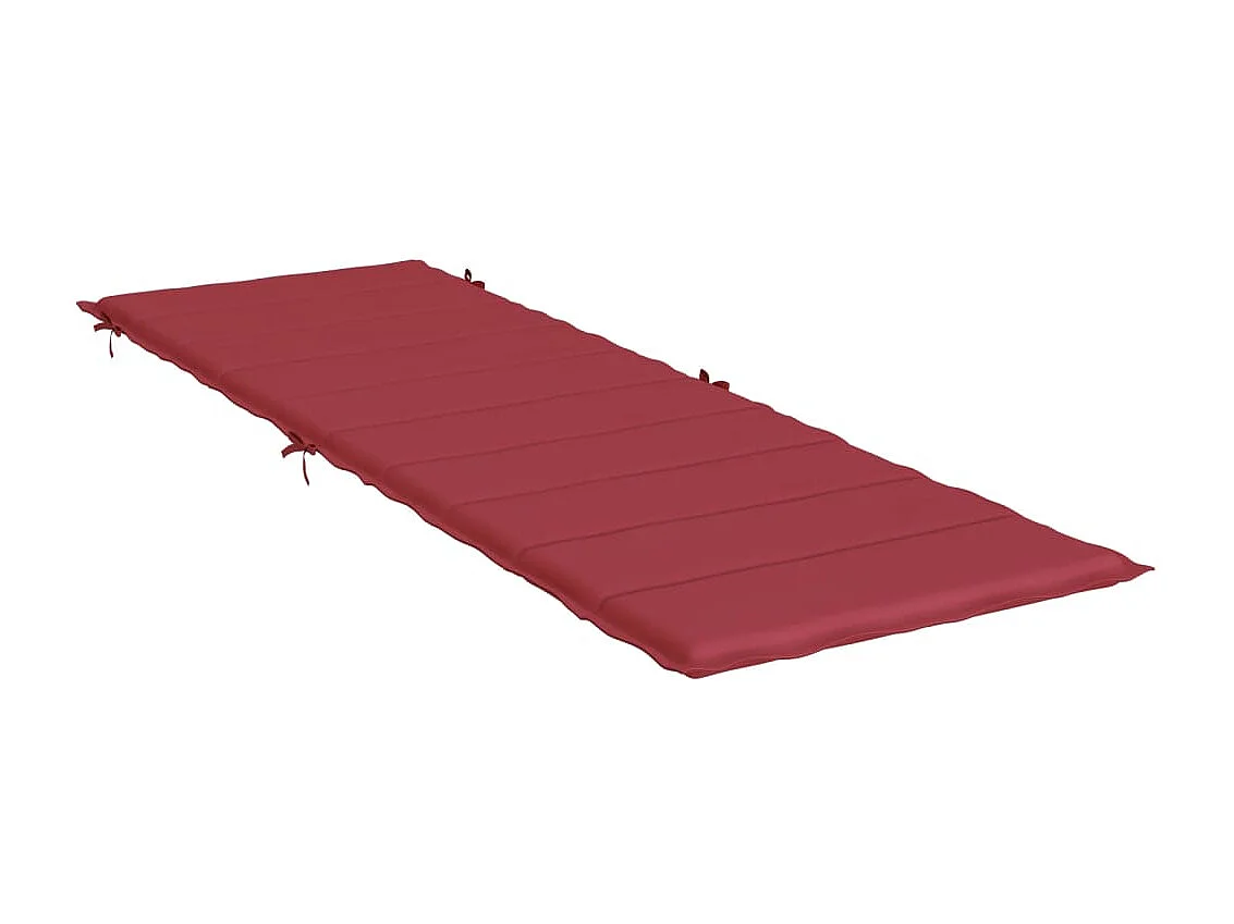 Coussin de chaise longue rouge bordeaux 186x58x3cm tissu oxford OFR81884