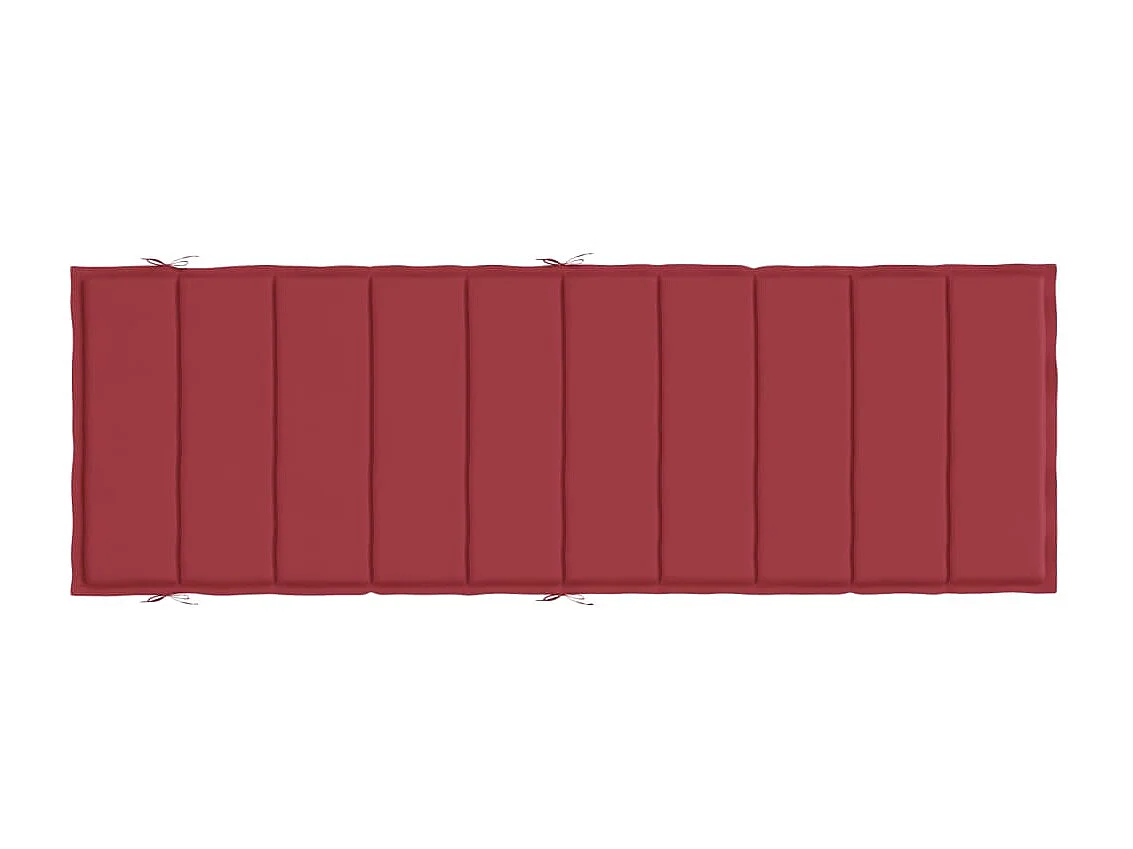 Coussin de chaise longue rouge bordeaux 186x58x3cm tissu oxford OFR81884