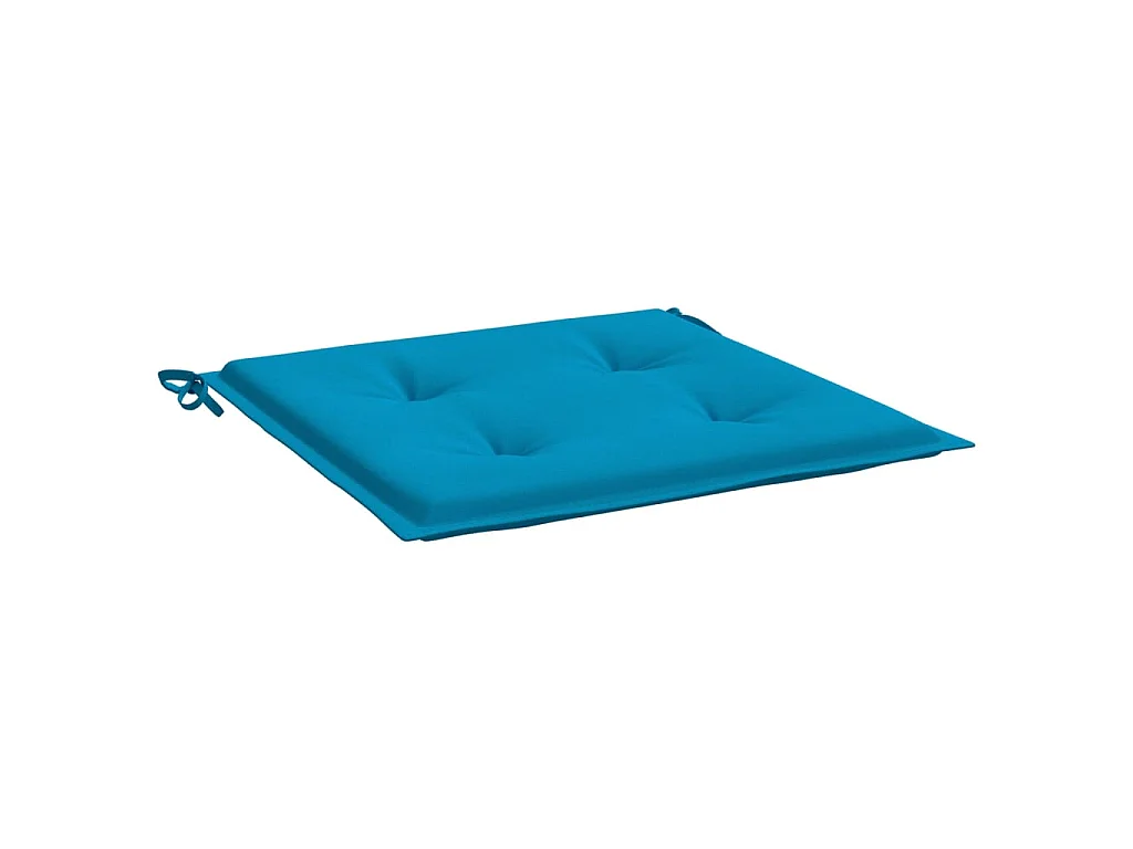 Coussins de chaise de jardin 2 pcs bleu 50x50x3 cm tissu oxford OFR24774