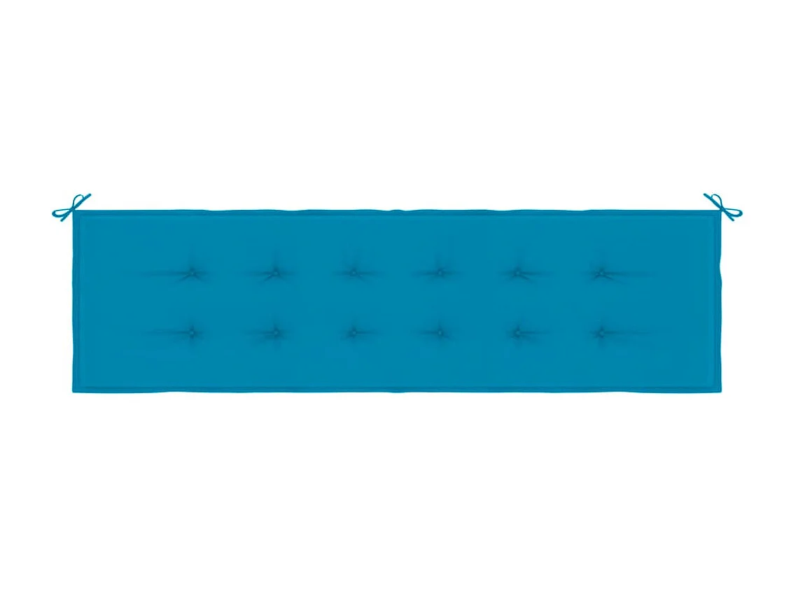 Cojín de banco de jardín tela Oxford azul 180x50x3 cm ES887012