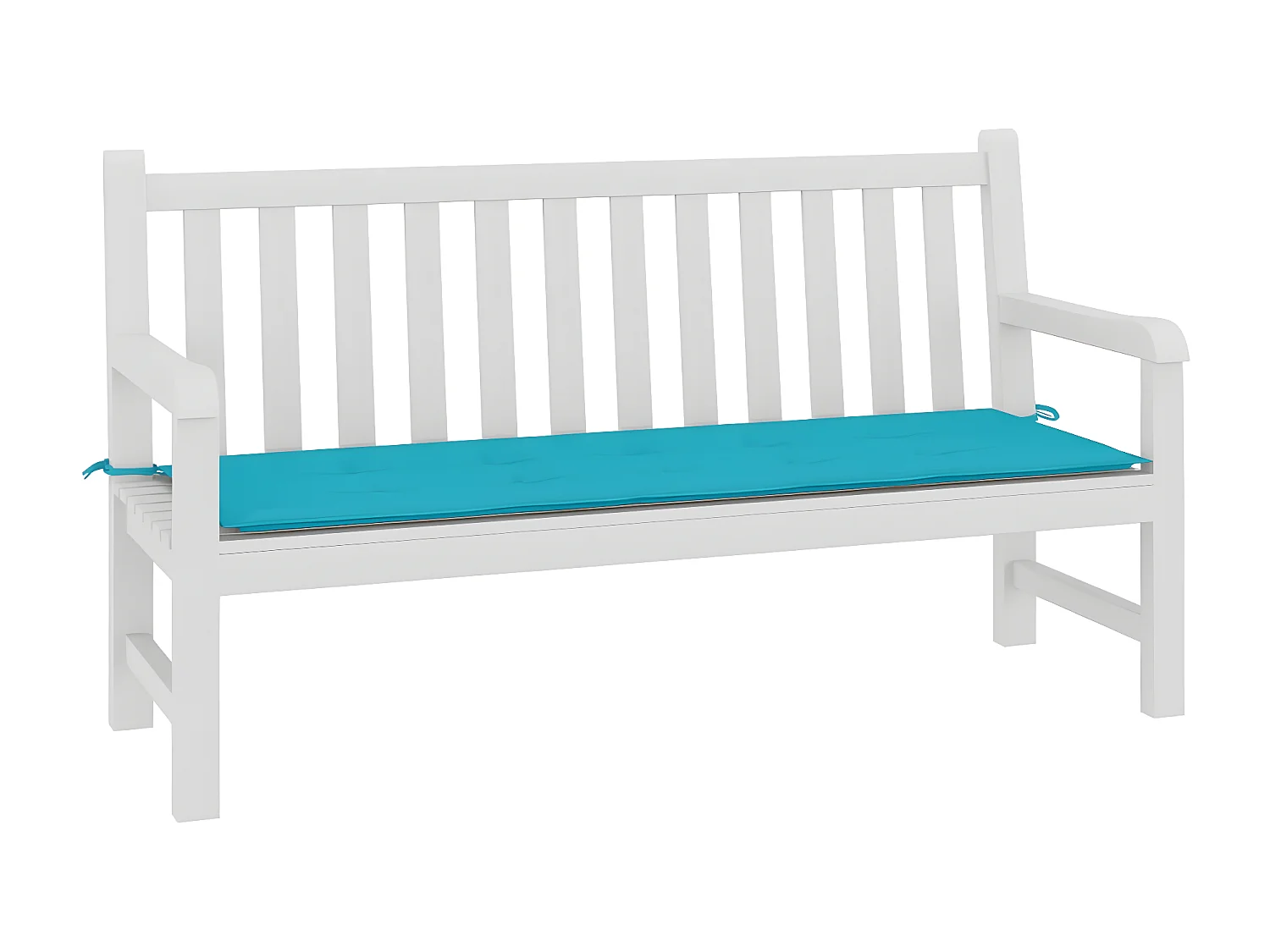 Coussin de banc de jardin turquoise 150x50x3 cm tissu oxford OFR84455