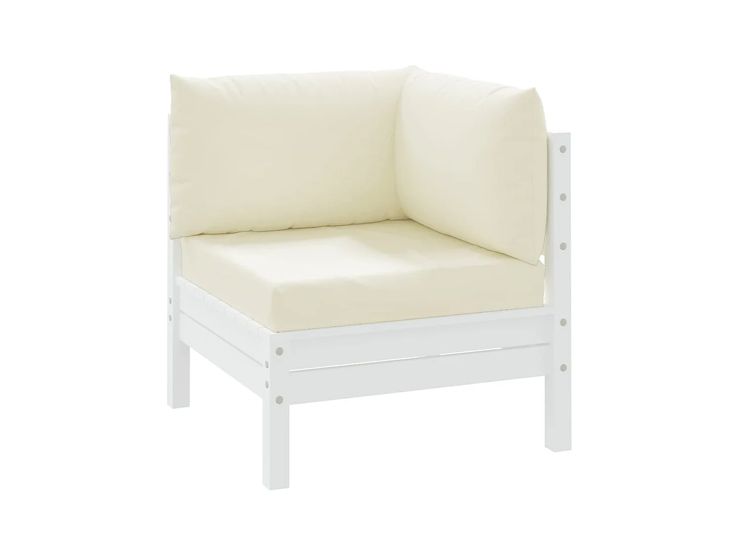 Coussins de palette 3 pcs blanc crème tissu oxford OFR39053