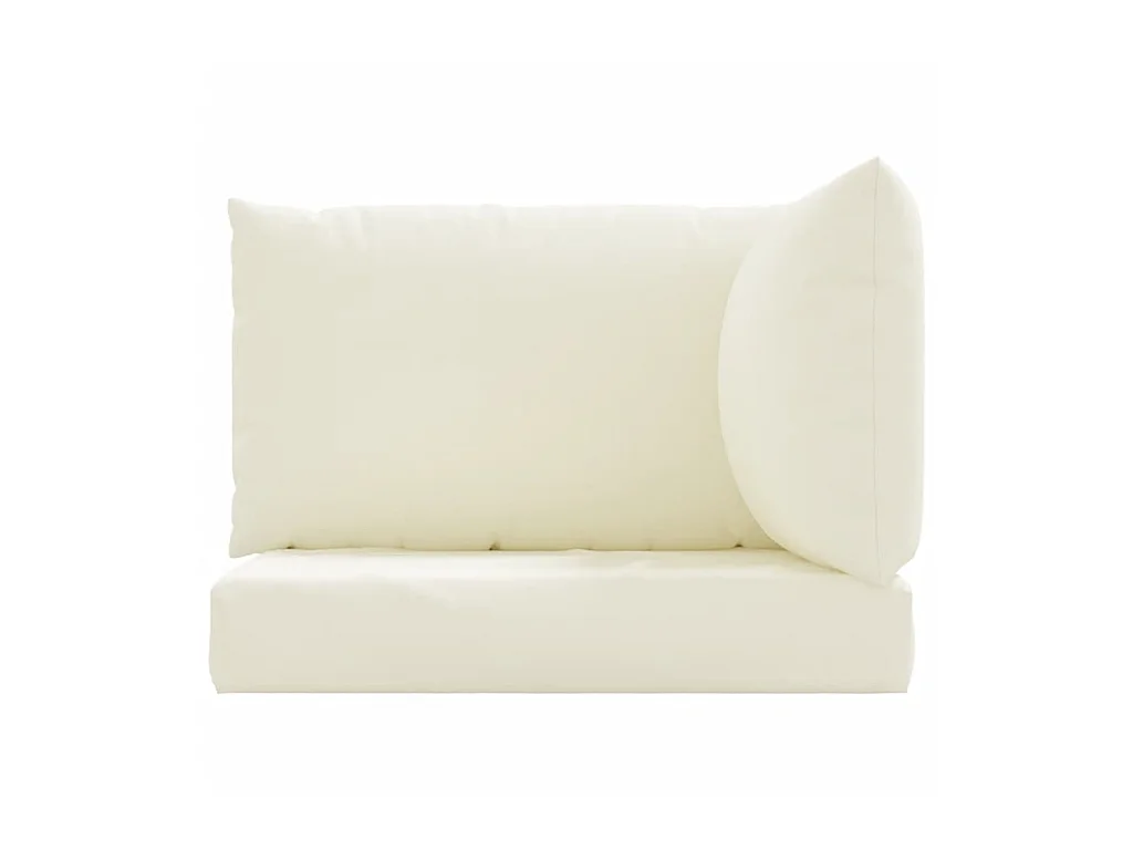 Coussins de palette 3 pcs blanc crème tissu oxford OFR39053