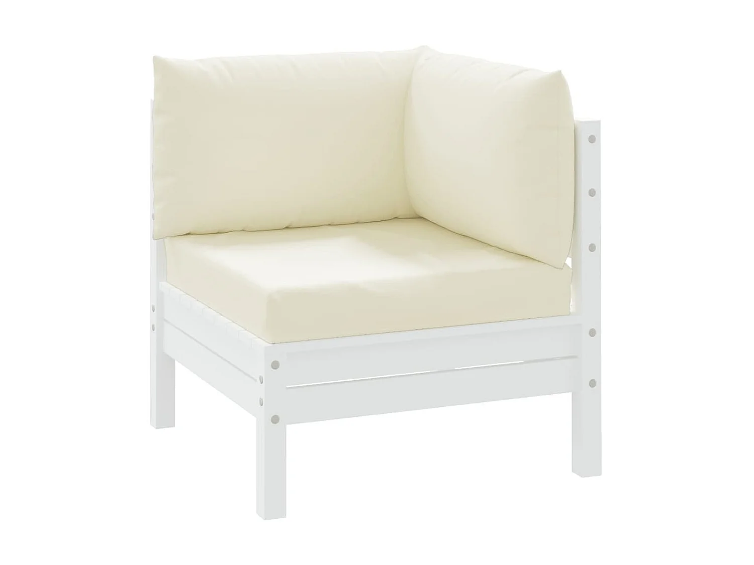 Coussins de palette 3 pcs blanc crème tissu oxford OFR39053