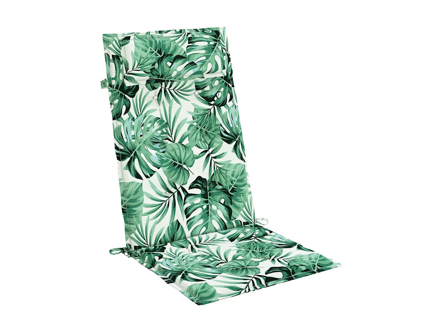 Cojines silla respaldo alto 2 uds tela Oxford estampado hojas ES332711