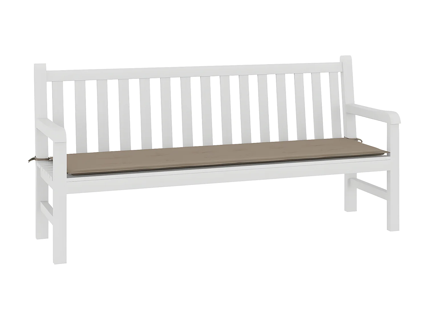 Coussin de banc de jardin taupe 180x50x3 cm tissu oxford OFR55705