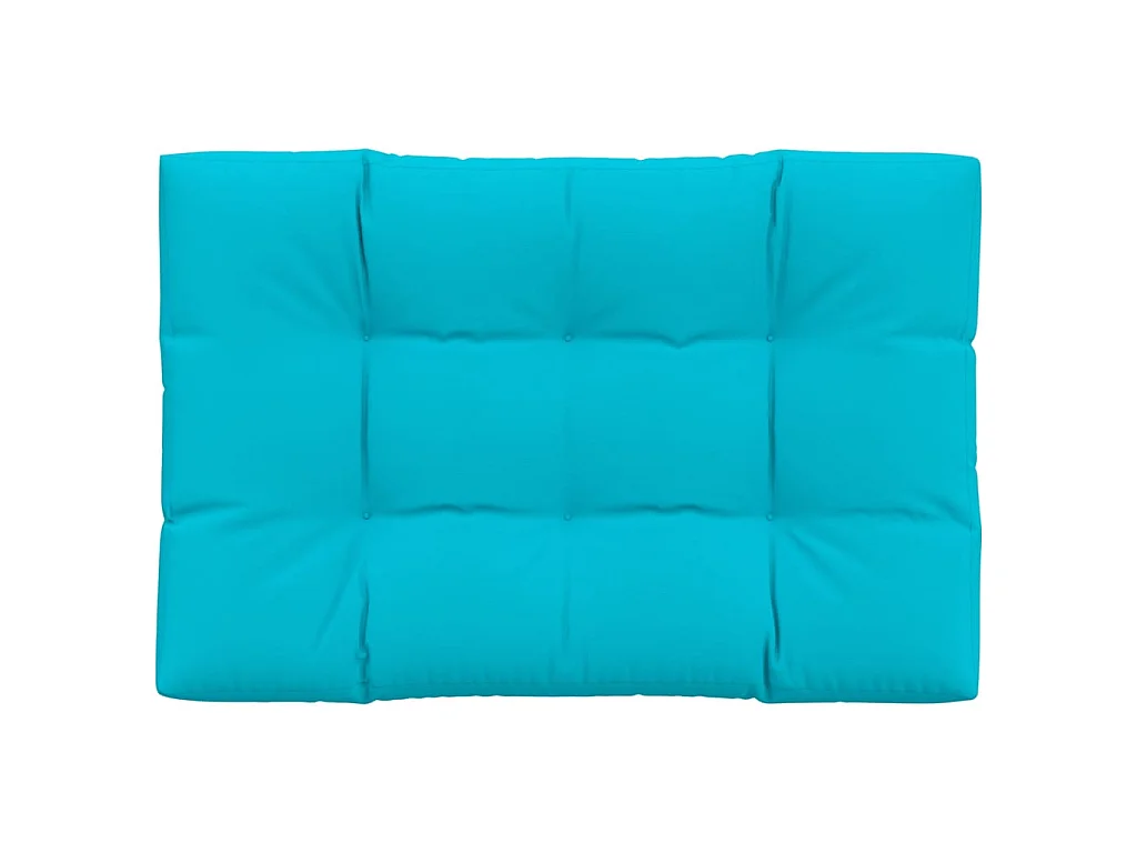 Coussin de palette turquoise 120x80x12 cm tissu OFR36552